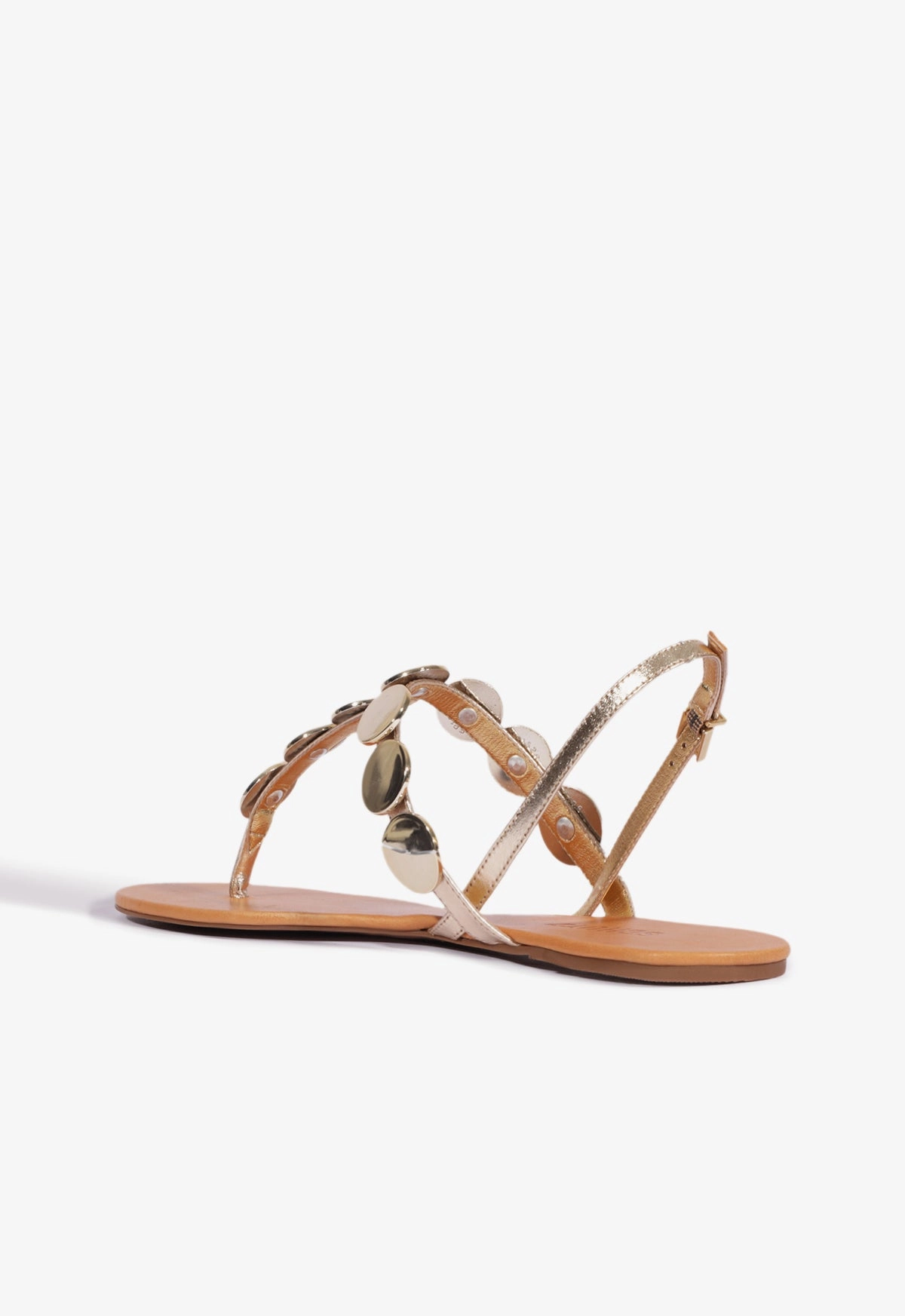 Acacia Gold Leather Sandal