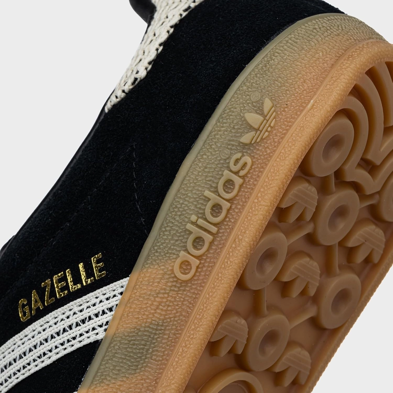 adidas Gazelle Indoor Womens Lifestyle Shoes (Black/Beige/Gum)
