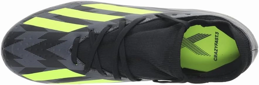 adidas Mens X Crazyfast.3 Firm Ground Soccer Cleats Cleated, Firm Ground - Black