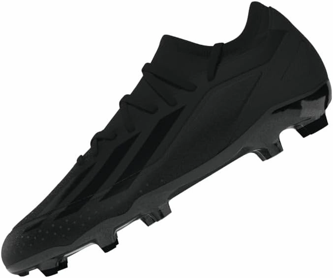adidas Mens X Crazyfast.3 Firm Ground Soccer Cleats Cleated, Firm Ground - Black