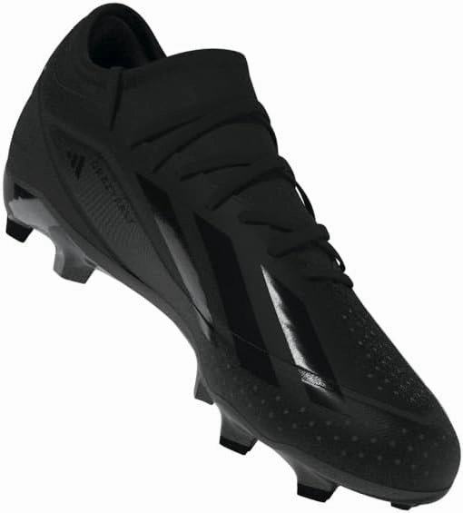 adidas Mens X Crazyfast.3 Firm Ground Soccer Cleats Cleated, Firm Ground - Black