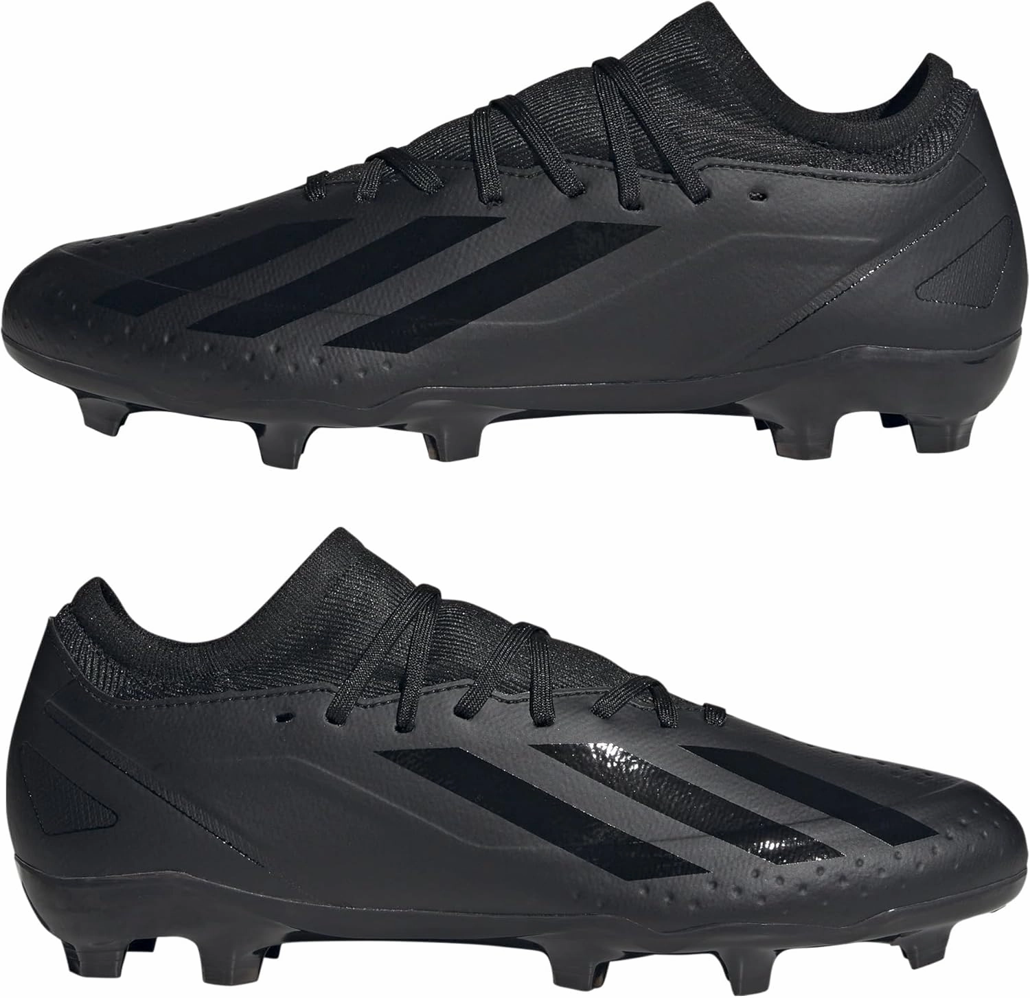 adidas Mens X Crazyfast.3 Firm Ground Soccer Cleats Cleated, Firm Ground - Black