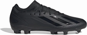 adidas Mens X Crazyfast.3 Firm Ground Soccer Cleats Cleated, Firm Ground - Black