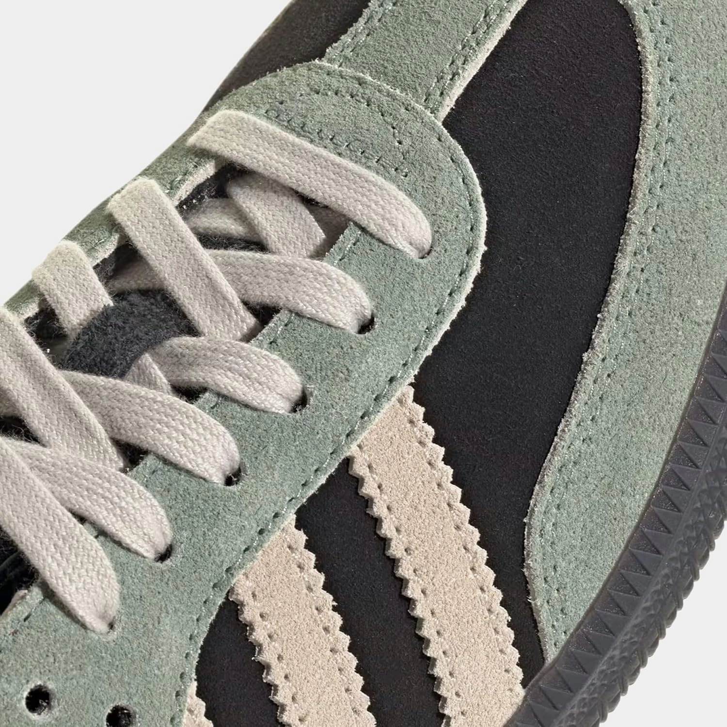 adidas Samba OG Womens Lifestyle Shoes (Core Black/Alumina/Silver Green)