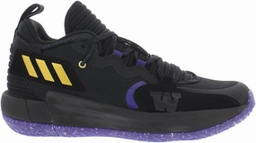 adidas Sm Dame 7 Extply Unisex Shoes Size 9.5, Color: Black/Purple