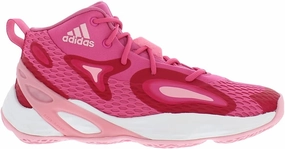 adidas Sm Exhibit A Mid Unisex Shoes Size 11, Color: Pink