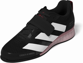 adidas Unisex Adipower Weightlifting 3 Sneaker, Black/White/Pure Ruby, 7 US Men