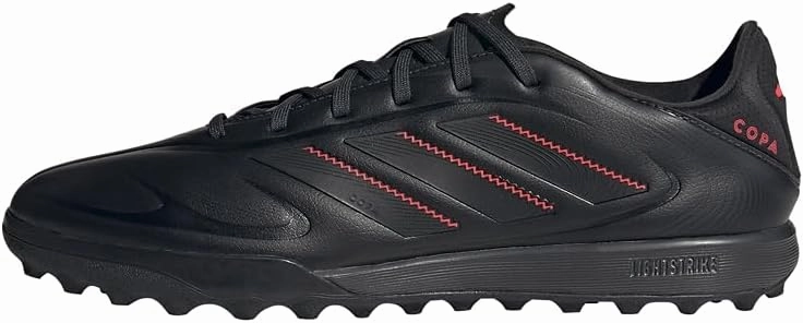 adidas Unisex Copa Pure Iii League Turf Football Boots Football Boots, Core Black Carbon Lucid Red, 10