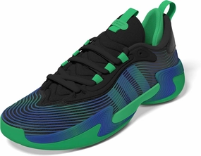 adidas Women's Exhibit Select 2.0 Pro Basketball Sneaker, Black/Semi Screaming Green/Lucid Blue, 15