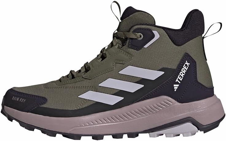 adidas Women's Non-Football Mid Shoes, Olive Strata Silver Dawn Amber Tint, 11