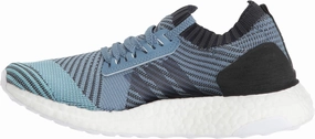adidas Women's Ultraboost Parley Running Shoe, Carbon/Blue Spirit, 10 M US