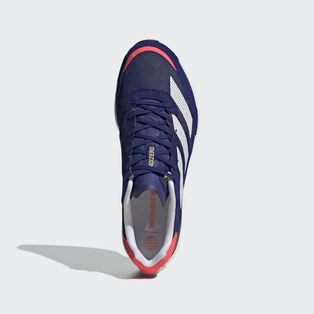 adidas Womens Adizero Adios 6 Running Shoes, Halo Mint/Sonic Ink/Signal Green