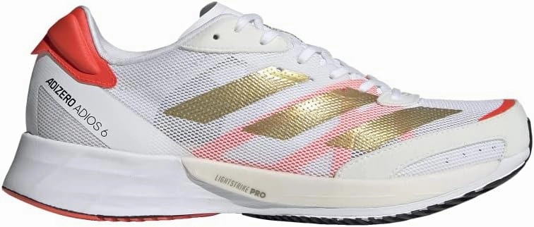 adidas Womens Adizero Adios 6 Running Shoes, Halo Mint/Sonic Ink/Signal Green