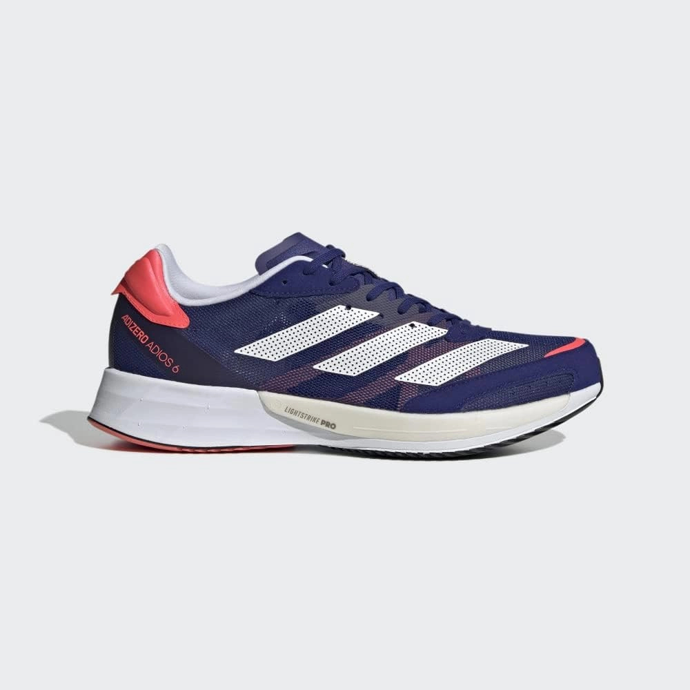 adidas Womens Adizero Adios 6 Running Shoes, Halo Mint/Sonic Ink/Signal Green