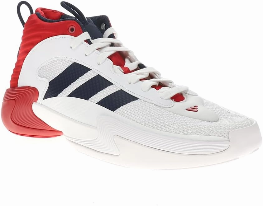 adidas Womens Exhibit Select 2.0 Mid Team Basketball Sneakers Shoes - Blue, White
