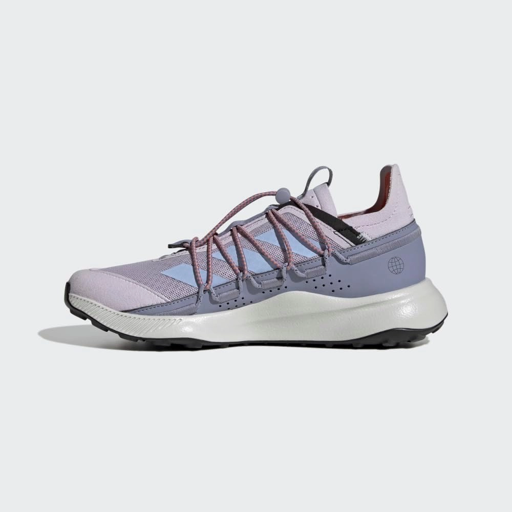 adidas Womens Terrex Voyager 21 Canvas Hiking Hiking Sneakers Shoes - Purple