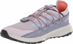 adidas Womens Terrex Voyager 21 Canvas Hiking Hiking Sneakers Shoes - Purple