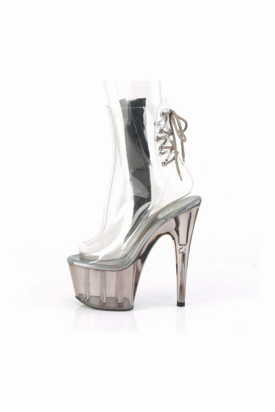 ADORE-1018CT Exotic Boot | Clear Vinyl