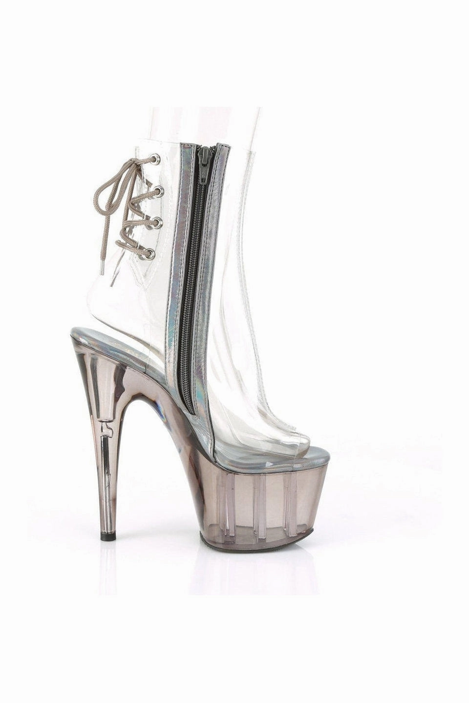 ADORE-1018CT Exotic Boot | Clear Vinyl