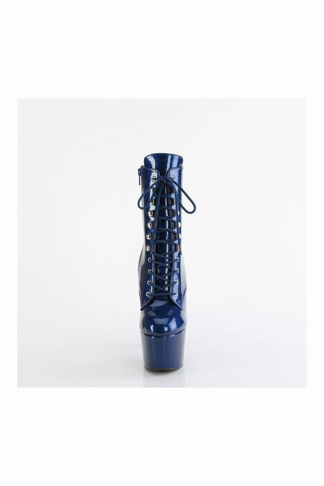 ADORE-1020GP Blue Glitter Patent Ankle Boot