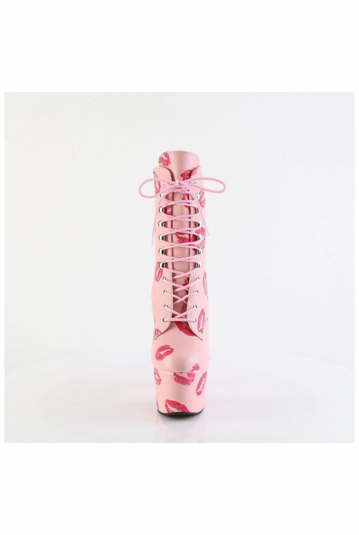 ADORE-1020KISSES Pink Faux Leather Ankle Boot