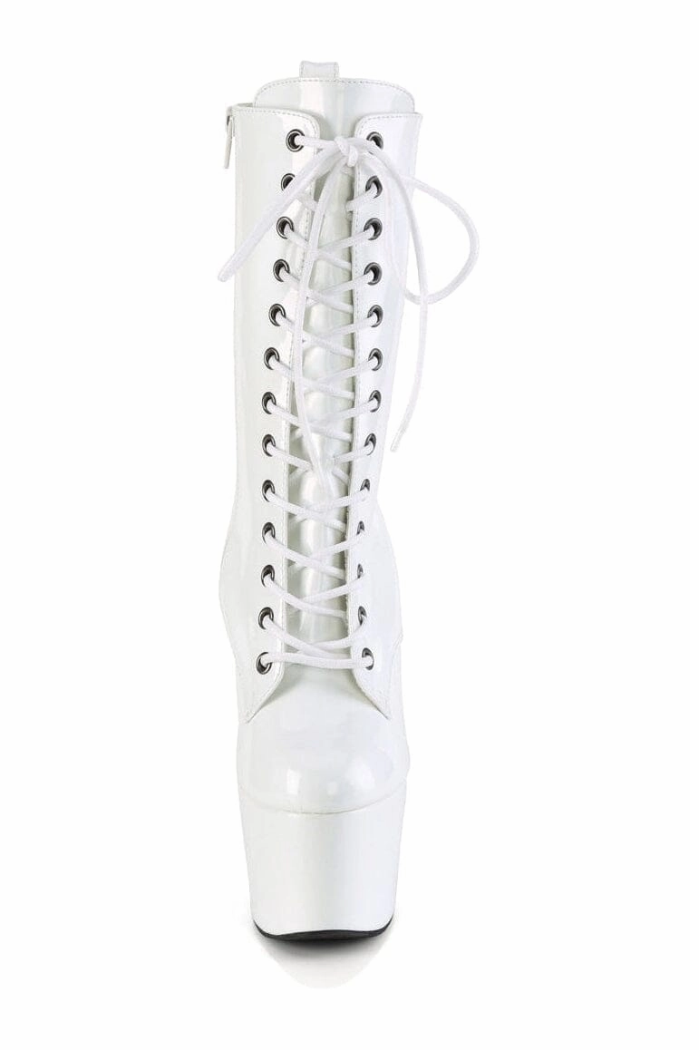 ADORE-1040WR-HG White Patent Ankle Boot