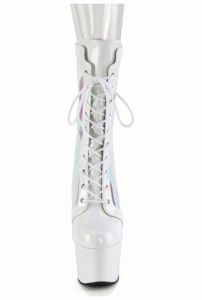 ADORE-1047 White Patent Ankle Boot