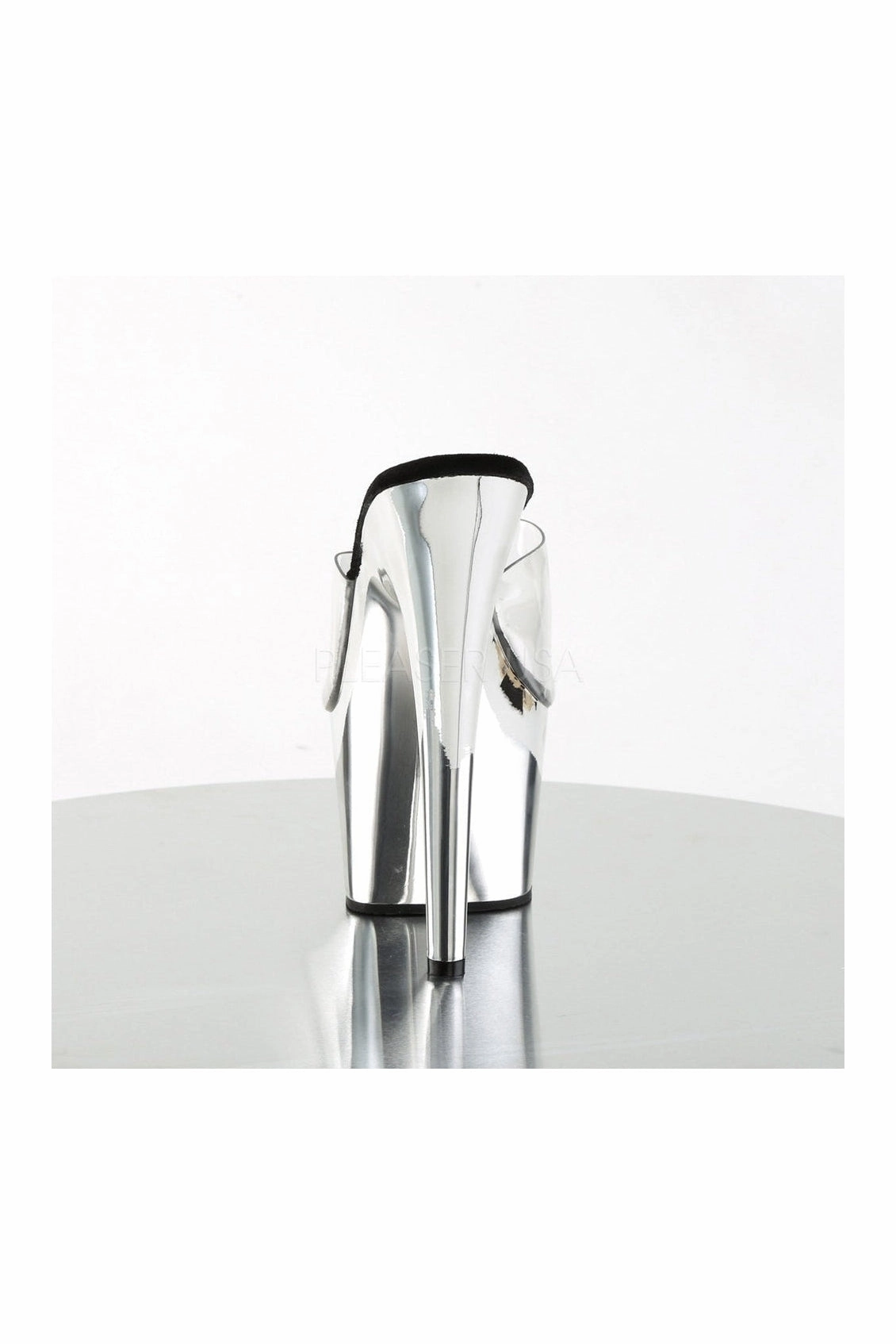 ADORE-701 Platform Slide  | Clear Vinyl