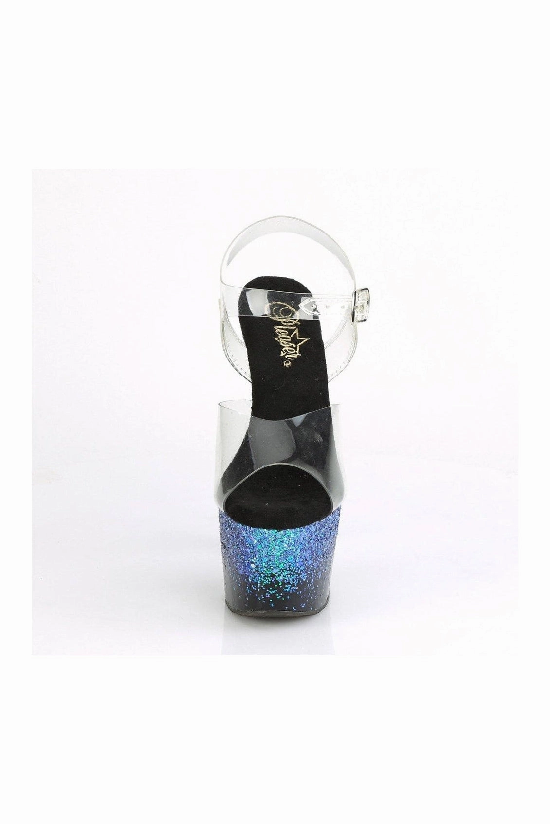 ADORE-708SS Exotic Sandal | Blue Vinyl