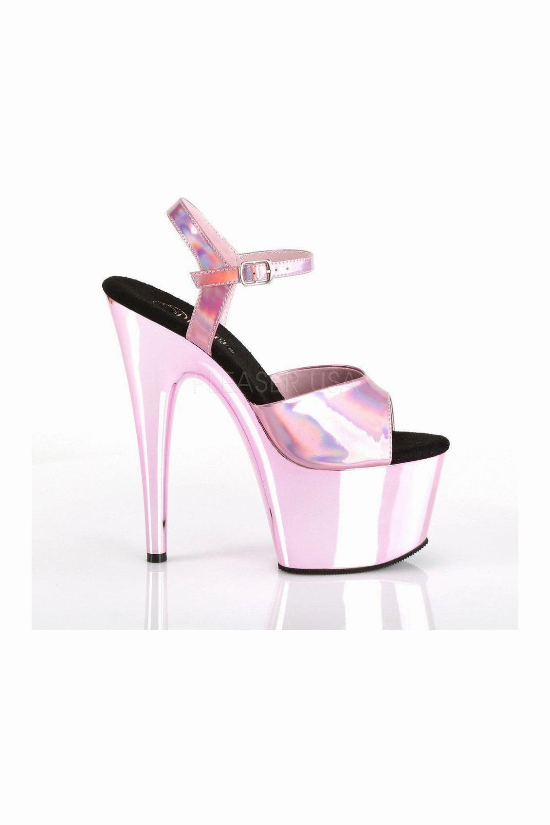 ADORE-709HGCH Platform Sandal  | Pink Patent