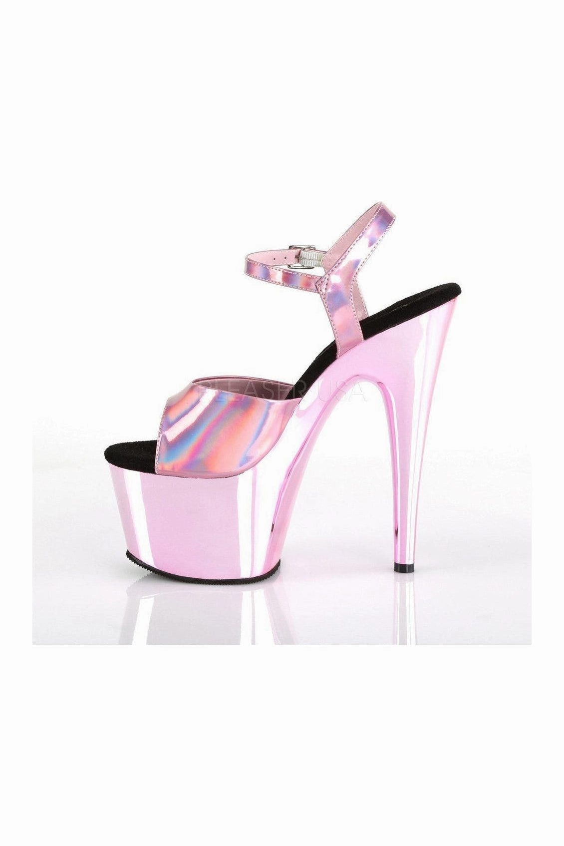 ADORE-709HGCH Platform Sandal  | Pink Patent