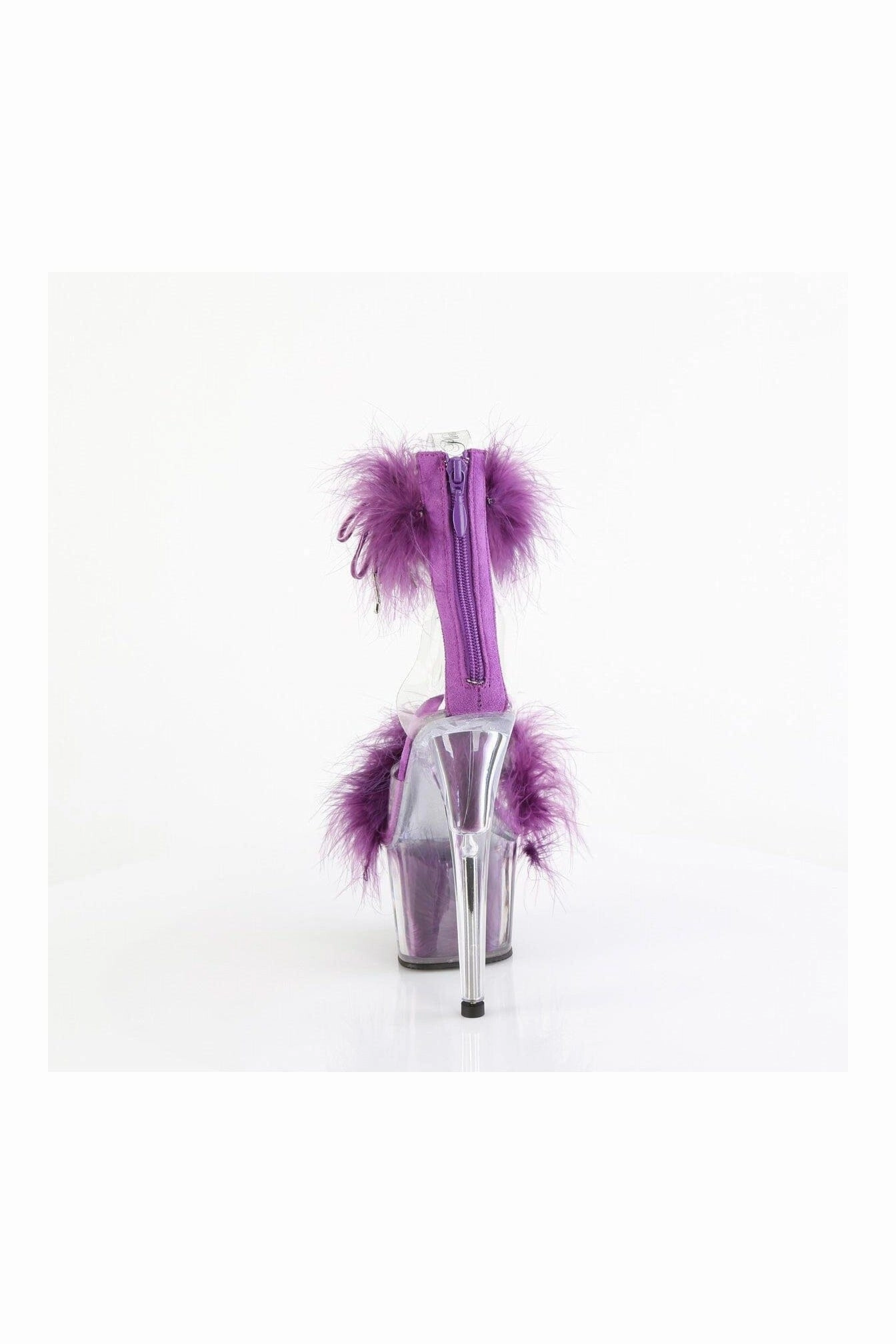 ADORE-724F Clear Marabou Sandal