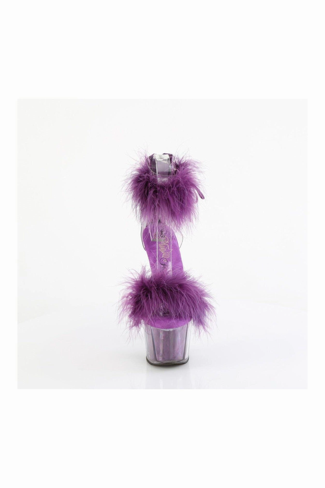 ADORE-724F Clear Marabou Sandal