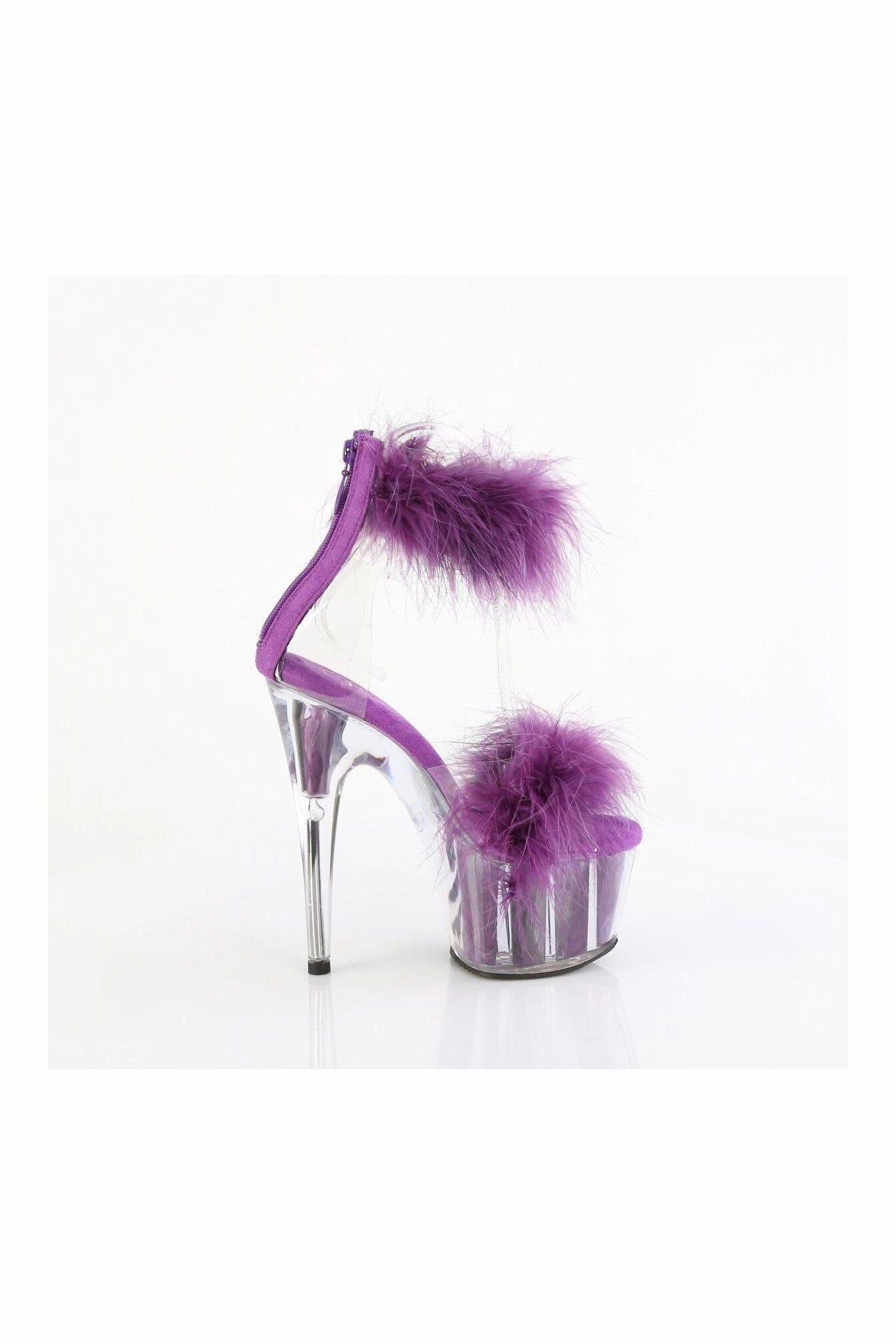 ADORE-724F Clear Marabou Sandal