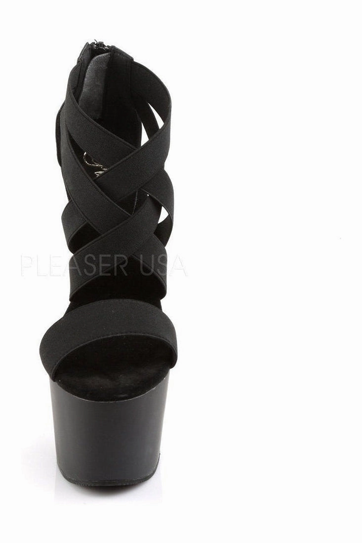 ADORE-769 Platform Sandal  | Black elastic