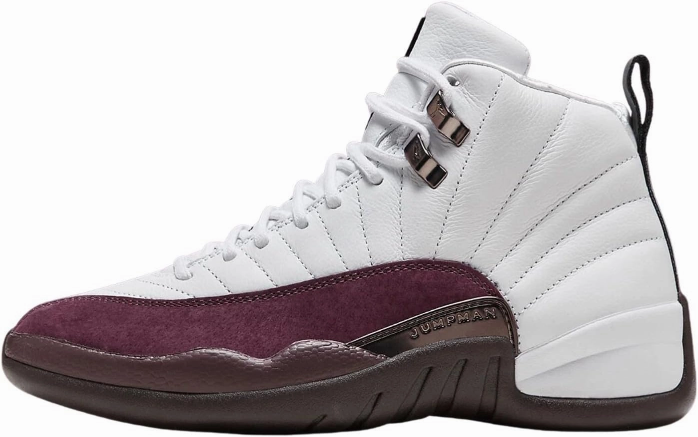 Air Jordan 12 Retro Sp Womens Shoes White/Black-Burgundy Crush Size-12