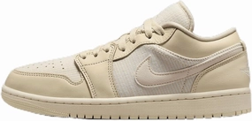 Air Jordan 1 Low SE Women's Shoes (FQ1925-100, Muslin/Sail/Coconut Milk/Legend Pink) Size 10.5