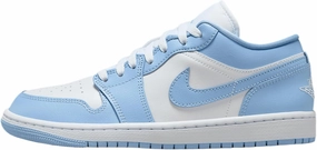 Air Jordan 1 Low Women's Shoes (DC0774-142, White/Aluminum)