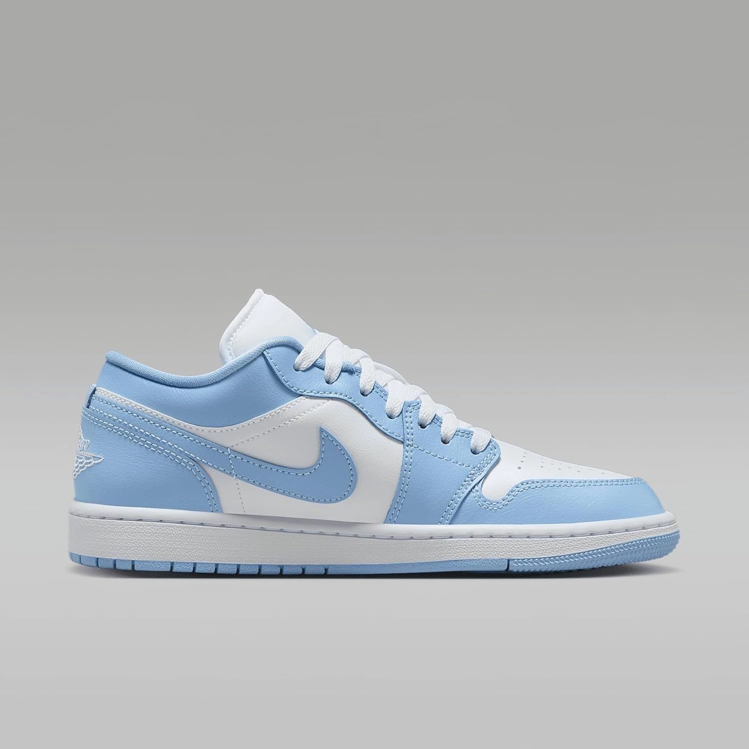 Air Jordan 1 Low Women's Shoes (DC0774-142, White/Aluminum)