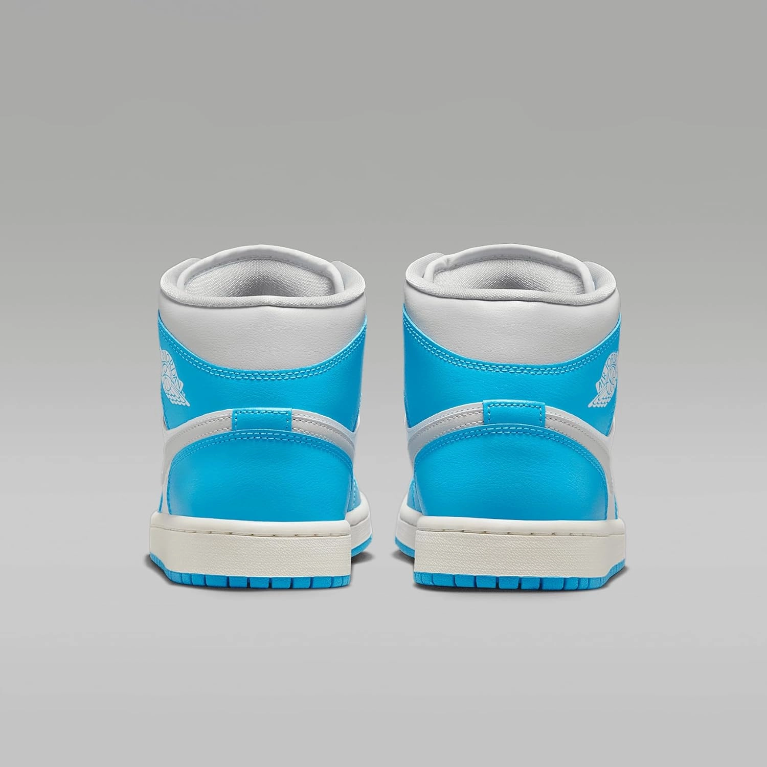 Air Jordan 1 Mid Women's Shoes (BQ6472-400, Dark Powder Blue/White/Sail/Neutral Grey)