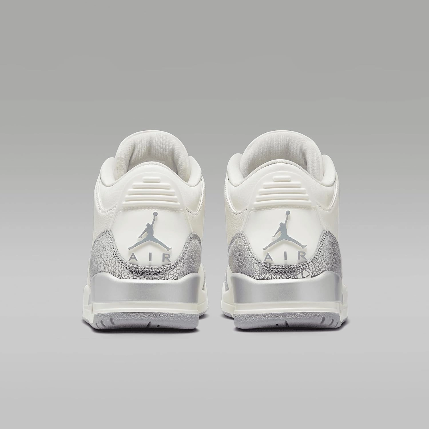 Air Jordan 3 Retro Women's Shoes (CK9246-100, Sail/Metallic Silver/Cement Grey)