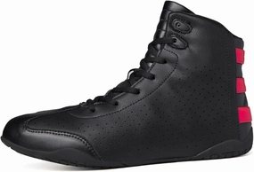 AIRFUL Men's Boxing Shoes Pro Wrestling Shoes Women's Fitness Training Boxing Boots for Men & Women Indoor Gym Sports Comprehensive Training Shoes (Color : Black, Size : 9.5 Women/8 Men)