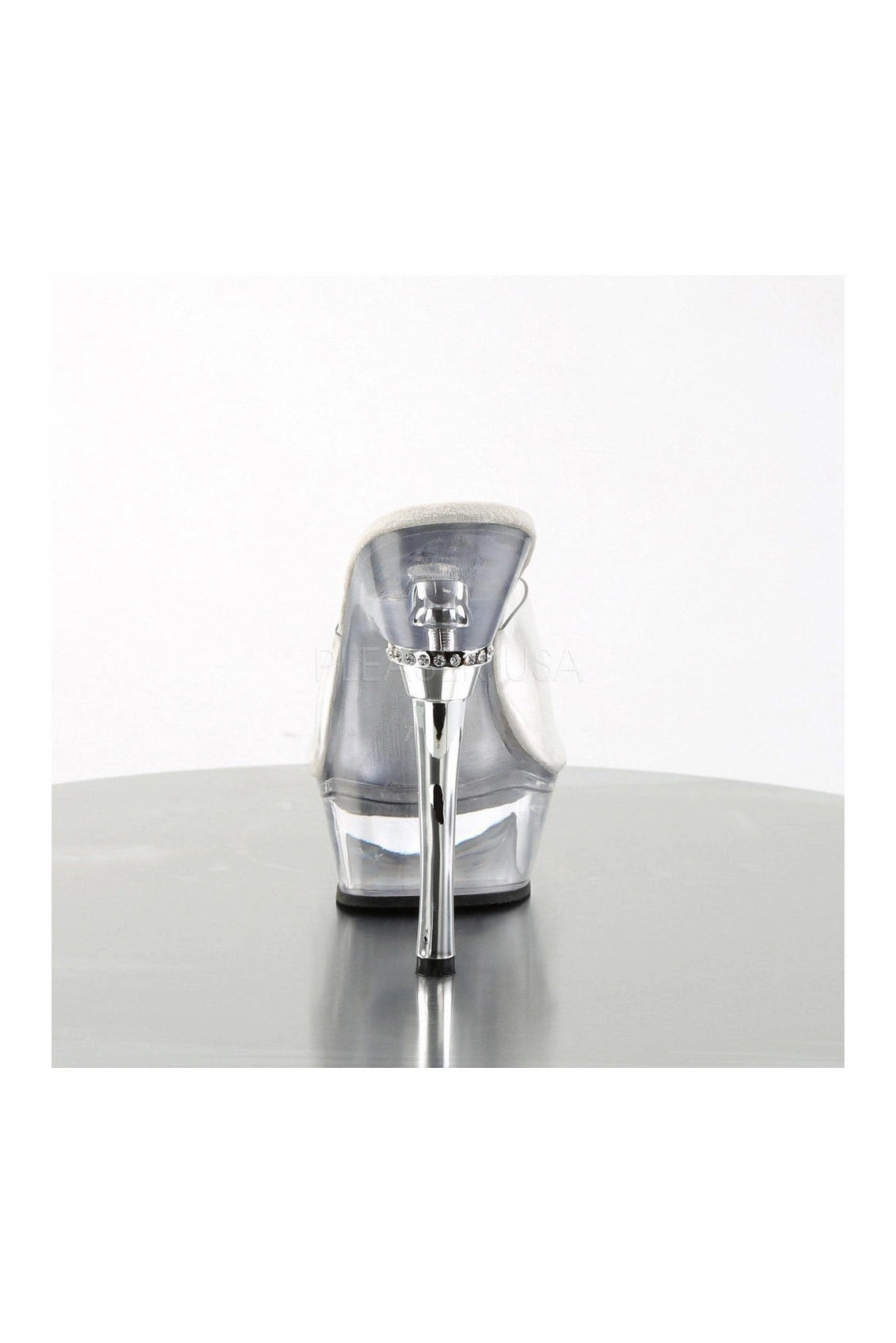 ALLURE-601 Platform Sandal  | Clear Vinyl