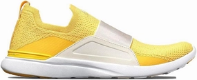 APL: Athletic Propulsion Labs Women's Techloom Bliss Shoes, Sunshine/Pristine/White, 8