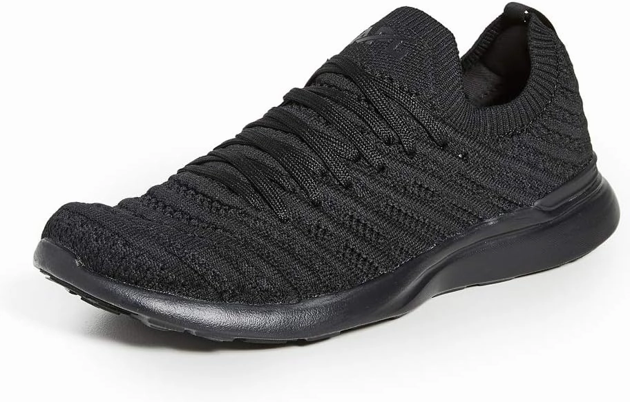 APL: Athletic Propulsion Labs Women's Techloom Wave Sneakers, Black/Black, 7 Medium US