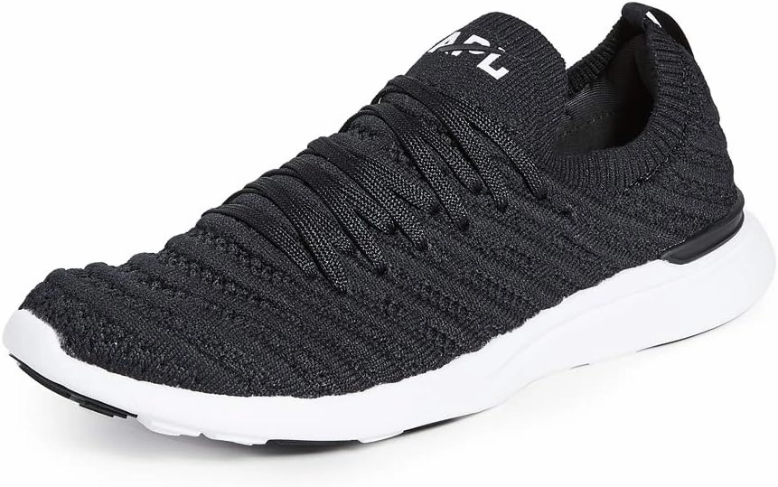 APL Women's Techloom Wave Sneakers, Black/White, 8.5 Medium US