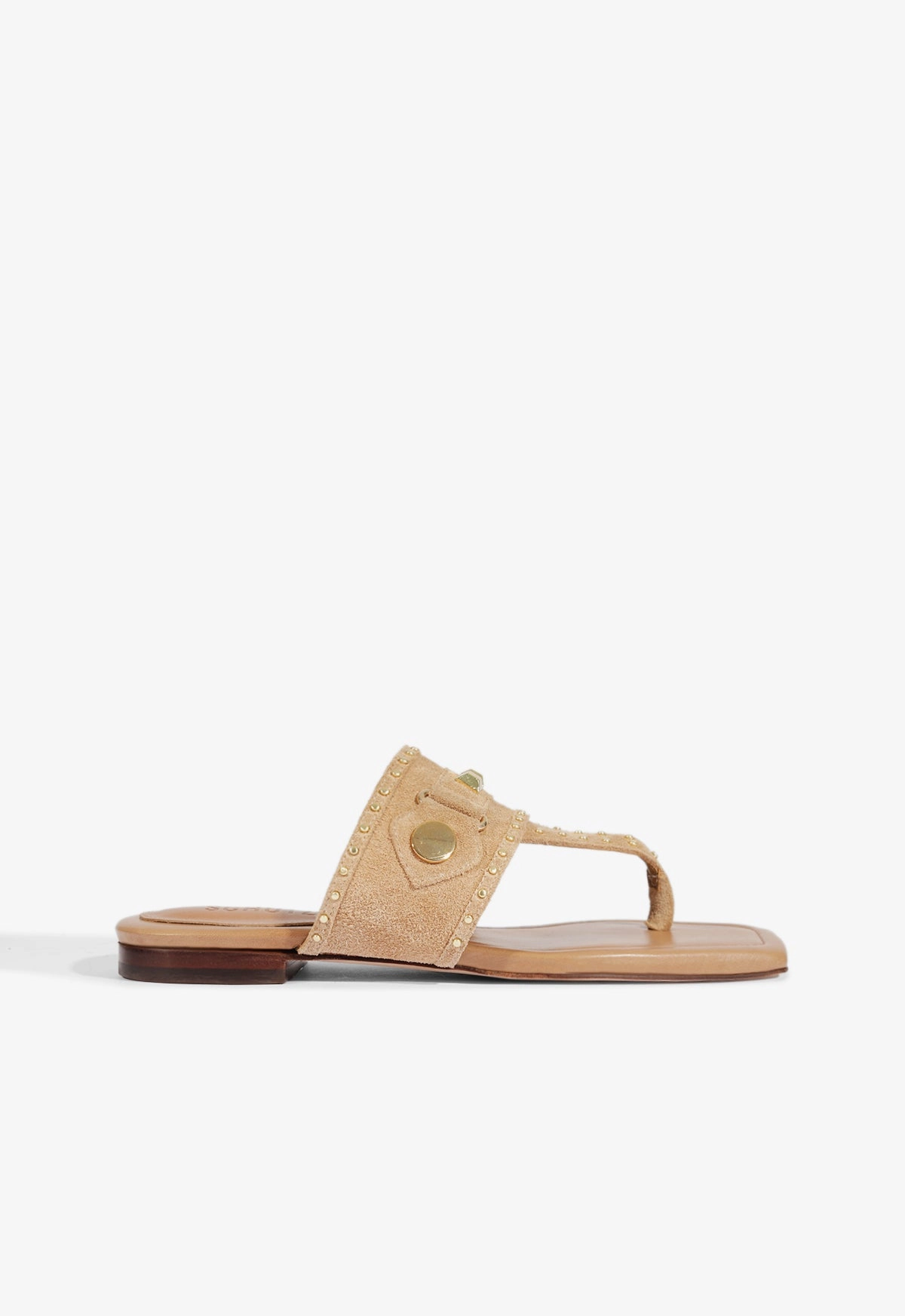 Aria Beige Suede Sandal