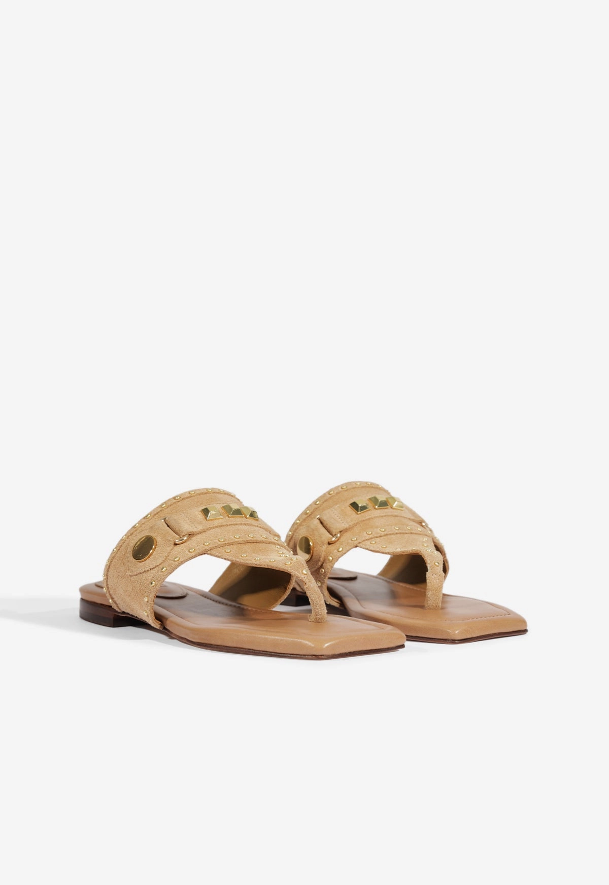 Aria Beige Suede Sandal