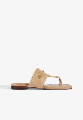 Aria Beige Suede Sandal
