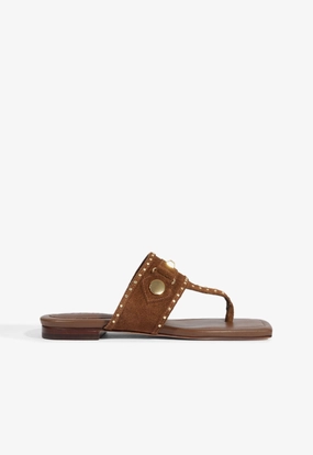 Aria Brown Suede Sandal